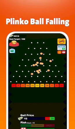 Скачать Plinko : Ball Falling [Взлом Много денег и МОД Меню] версия 0.8.4 на Андроид