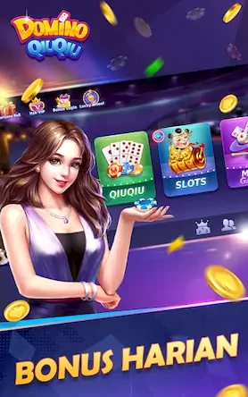 Скачать Domino QiuQiu-Gaple Slot Poker [Взлом на деньги и МОД Меню] версия 2.1.6 на Андроид