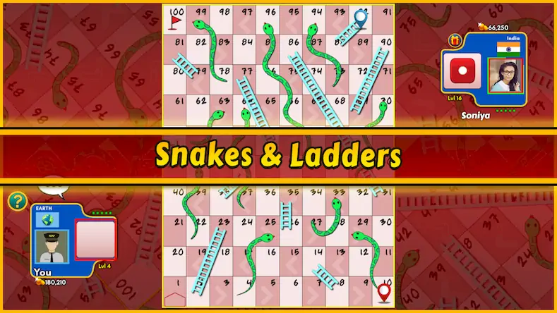 Скачать Snakes and Ladders King [Взлом на деньги и МОД Меню] версия 2.2.1 на Андроид