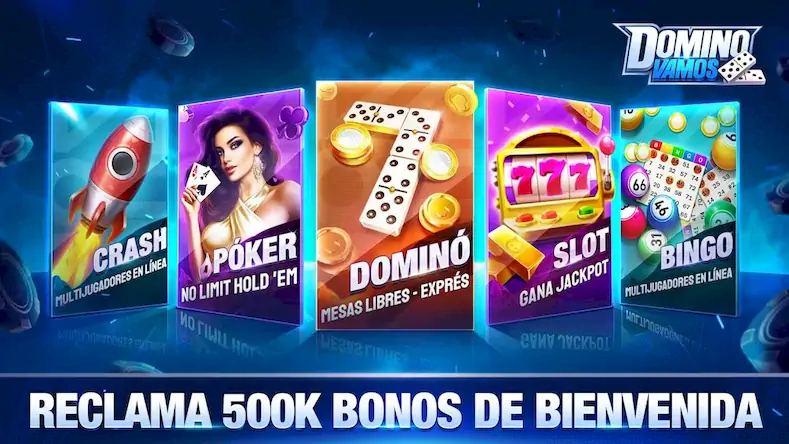Скачать Domino Vamos: Slot Crash Póker [Взлом Бесконечные монеты и МОД Меню] версия 1.8.5 на Андроид