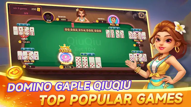 Скачать Duole Domino-Gaple QiuQiu Slot [Взлом Бесконечные монеты и МОД Меню] версия 2.6.8 на Андроид