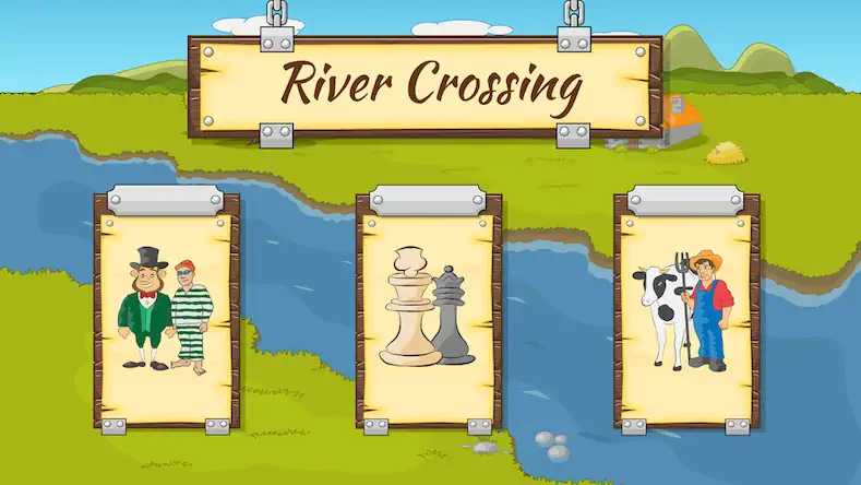 Скачать River Crossing - Logic Puzzles [Взлом Много денег и МОД Меню] версия 2.3.5 на Андроид