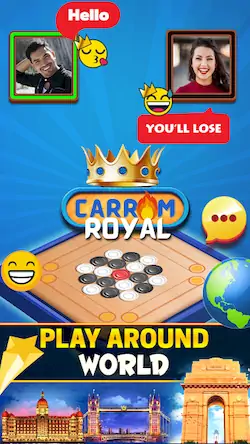 Скачать Carrom Royal : Disc Pool Game [Взлом Много денег и МОД Меню] версия 0.8.6 на Андроид