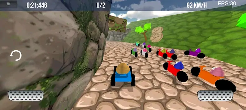 Скачать Potaty Racing 3D [Взлом Много монет и МОД Меню] версия 0.1.4 на Андроид