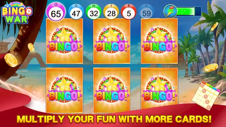 Скачать Bingo War -Bingo Games At Home [Взлом Бесконечные монеты и МОД Меню] версия 1.2.8 на Андроид