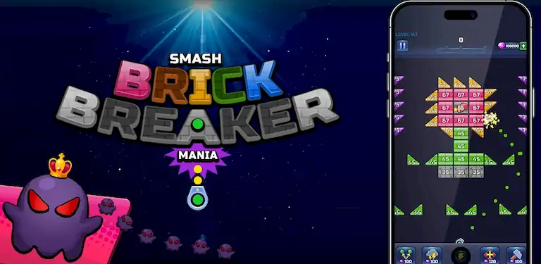 Скачать Smash Brick Breaker Mania [Взлом Бесконечные монеты и МОД Меню] версия 2.5.8 на Андроид