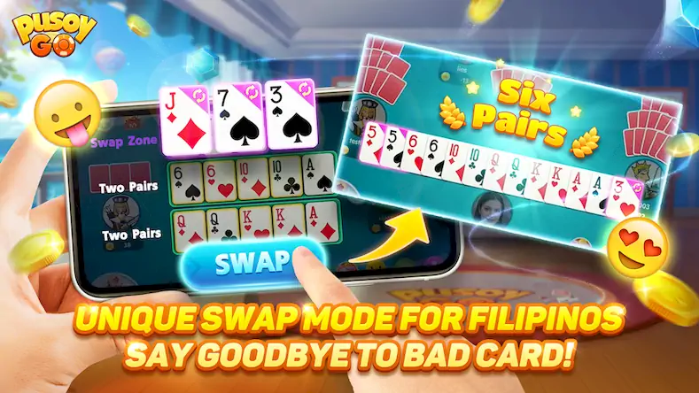 Скачать Pusoy Go-Competitive 13 Cards [Взлом Много монет и МОД Меню] версия 2.9.2 на Андроид