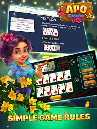Скачать Apo Casino - Tongits 777 Slots [Взлом на деньги и МОД Меню] версия 1.4.4 на Андроид