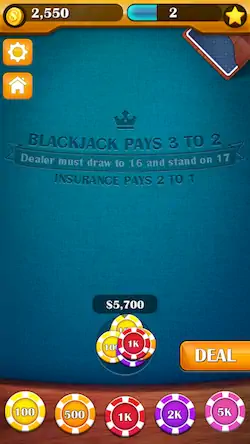 Скачать Blackjack Showdown: 21 Duel [Взлом Много монет и МОД Меню] версия 2.2.8 на Андроид