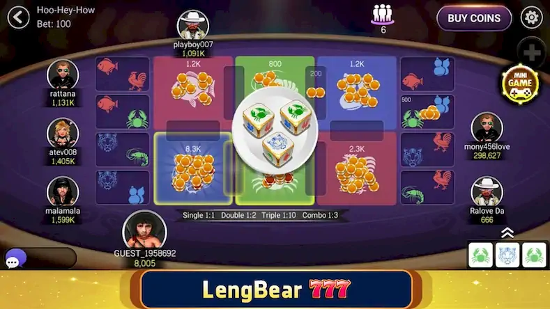 Скачать LengBear 777 - Khmer Games [Взлом на деньги и МОД Меню] версия 1.9.7 на Андроид