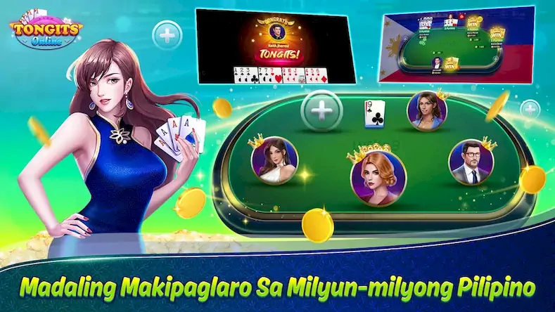 Скачать Tongits Online - Pusoy Slots [Взлом на монеты и МОД Меню] версия 0.2.8 на Андроид