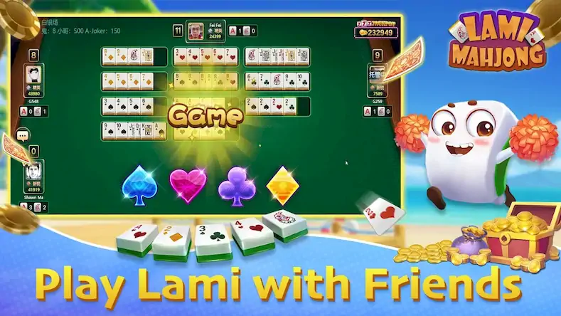 Скачать Lami Mahjong - 拉米麻将一起玩 [Взлом на монеты и МОД Меню] версия 0.3.3 на Андроид