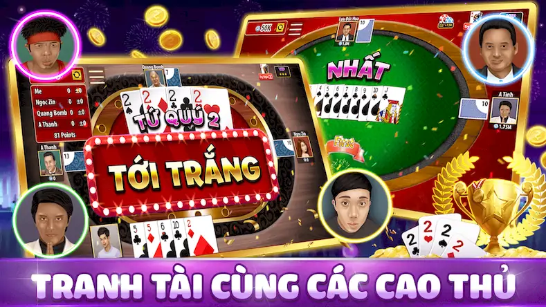 Скачать Tien Len Mien Nam [Взлом Бесконечные монеты и МОД Меню] версия 2.3.9 на Андроид