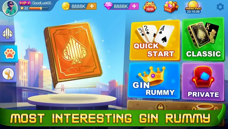 Скачать Gin Rummy [Взлом Бесконечные деньги и МОД Меню] версия 1.6.2 на Андроид