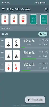 Скачать Poker Odds Camera Calculator [Взлом на деньги и МОД Меню] версия 2.4.6 на Андроид