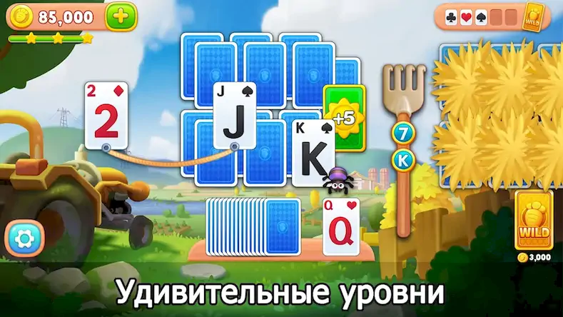 Скачать Solitaire Farm: карточные игры [Взлом Бесконечные деньги и МОД Меню] версия 1.7.7 на Андроид