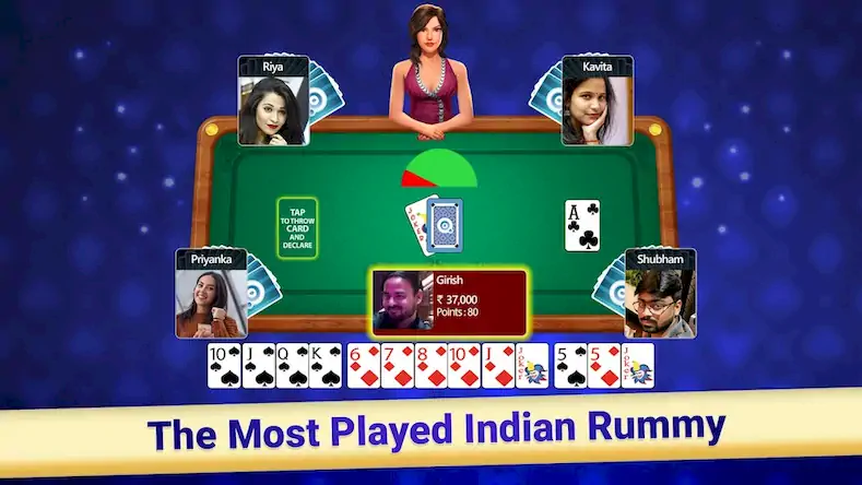 Скачать Indian Rummy Teen Patti Rummy [Взлом на монеты и МОД Меню] версия 1.6.9 на Андроид