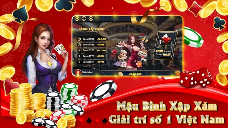 Скачать Chinese Poker (Mau Binh) [Взлом Много монет и МОД Меню] версия 0.8.6 на Андроид