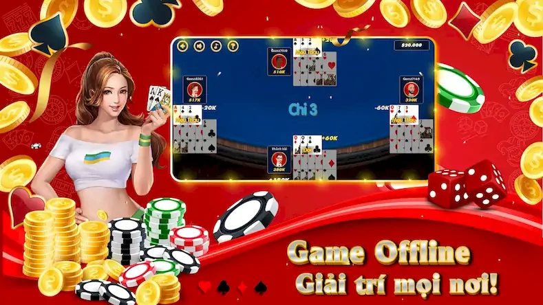 Скачать Chinese Poker (Mau Binh) [Взлом Много монет и МОД Меню] версия 0.8.6 на Андроид