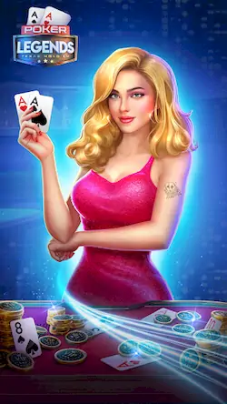 Скачать Poker Legends - Texas Hold'em [Взлом Много монет и МОД Меню] версия 1.1.3 на Андроид