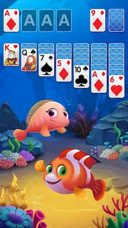 Скачать Solitaire Fish Klondike Card [Взлом Много денег и МОД Меню] версия 2.4.5 на Андроид