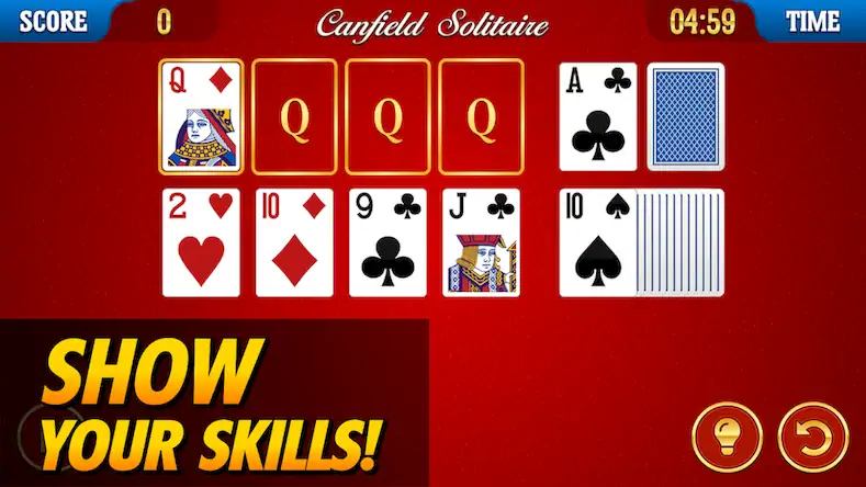 Скачать Canfield Solitaire [Взлом на монеты и МОД Меню] версия 1.6.1 на Андроид