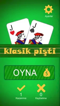 Скачать Klasik Pişti İnternetsiz [Взлом на деньги и МОД Меню] версия 0.2.9 на Андроид