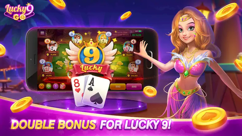Скачать Lucky 9 Go-Fun Card Game [Взлом на деньги и МОД Меню] версия 2.1.3 на Андроид