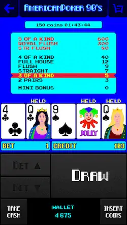 Скачать American Poker 90's Casino [Взлом Бесконечные деньги и МОД Меню] версия 2.4.3 на Андроид