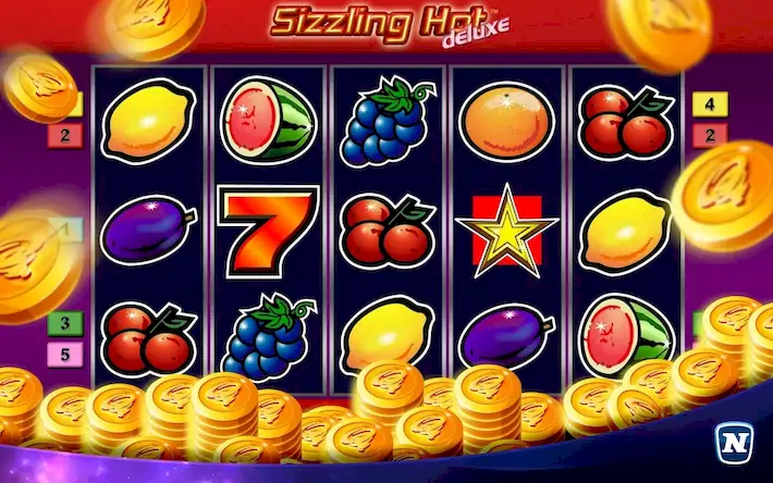 Скачать Sizzling Hot™ Deluxe Slot [Взлом на монеты и МОД Меню] версия 1.8.7 на Андроид