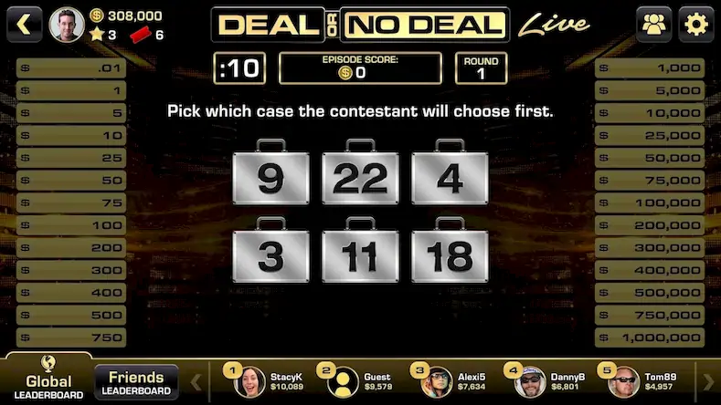 Скачать Deal Or No Deal Live [Взлом на монеты и МОД Меню] версия 2.4.6 на Андроид