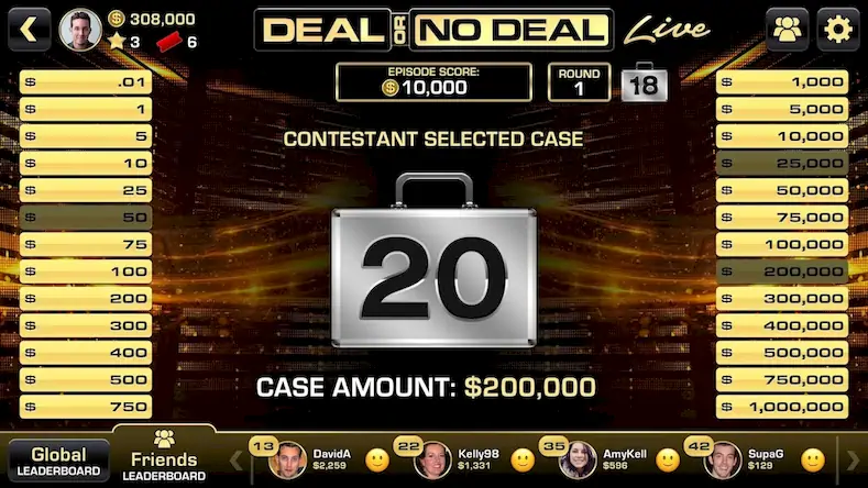 Скачать Deal Or No Deal Live [Взлом на монеты и МОД Меню] версия 2.4.6 на Андроид