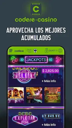 Скачать Codere: Casino en Vivo & Slots [Взлом на монеты и МОД Меню] версия 2.3.3 на Андроид
