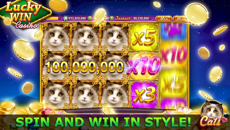 Скачать Lucky Win Casino™ SLOTS GAME [Взлом Бесконечные монеты и МОД Меню] версия 2.7.2 на Андроид