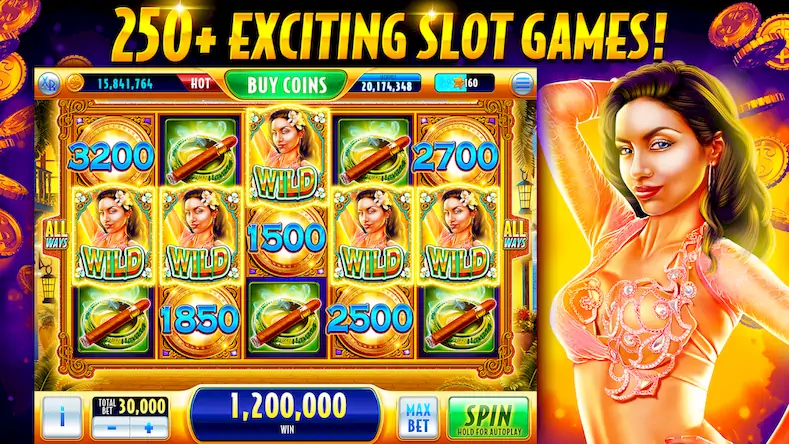 Скачать Xtreme Slots: 777 Vegas Casino [Взлом Бесконечные монеты и МОД Меню] версия 2.6.4 на Андроид