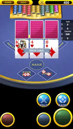 Скачать Three Card Poker [Взлом Много монет и МОД Меню] версия 0.2.8 на Андроид