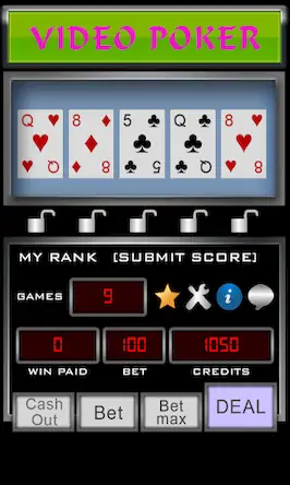 Скачать Video Poker [Взлом Много денег и МОД Меню] версия 1.9.1 на Андроид
