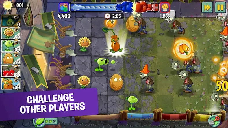 Скачать Plants vs Zombies™ 2 [Взлом Бесконечные монеты и МОД Меню] версия 1.9.9 на Андроид