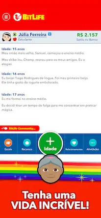 Скачать BitLife BR - Simulação de vida [Взлом на монеты и МОД Меню] версия 1.8.4 на Андроид