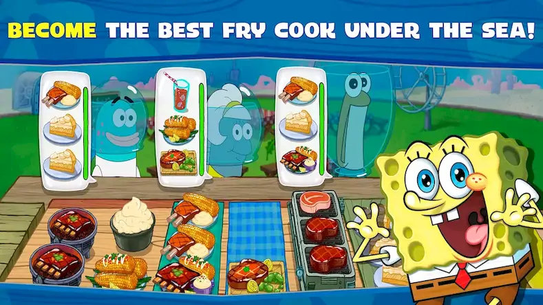 Скачать SpongeBob: Krusty Cook-Off [Взлом Много денег и МОД Меню] версия 0.2.6 на Андроид