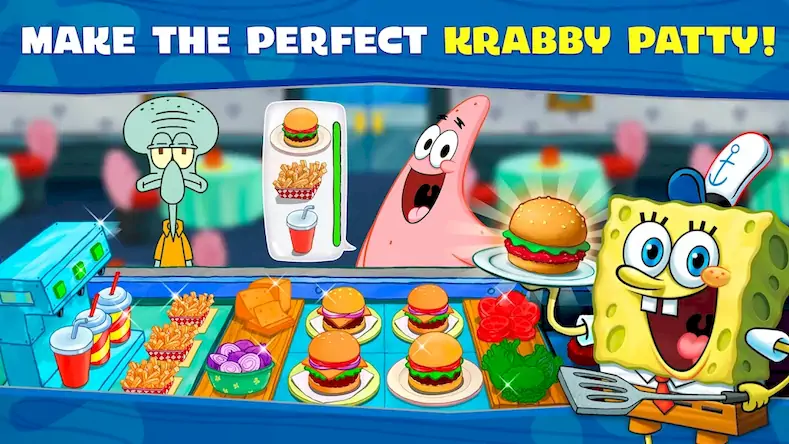 Скачать SpongeBob: Krusty Cook-Off [Взлом Много денег и МОД Меню] версия 0.2.6 на Андроид
