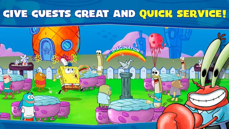 Скачать SpongeBob: Krusty Cook-Off [Взлом Много денег и МОД Меню] версия 0.2.6 на Андроид