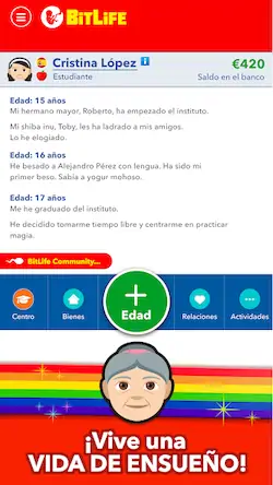 Скачать BitLife Español [Взлом Бесконечные деньги и МОД Меню] версия 2.1.9 на Андроид