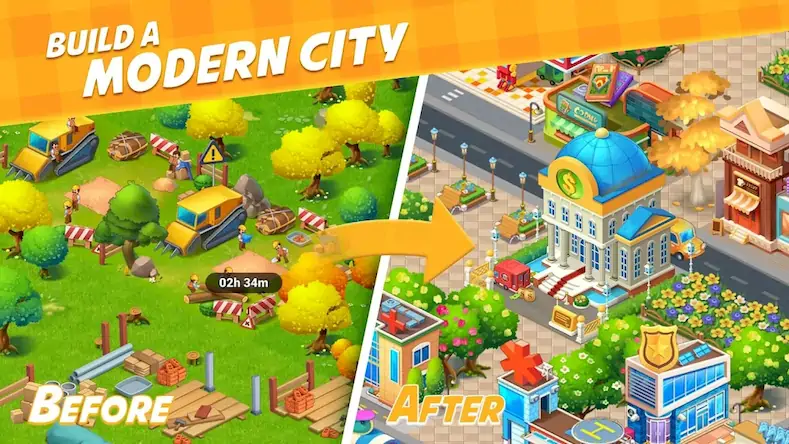 Скачать Farm City: Farming & Building [Взлом Бесконечные монеты и МОД Меню] версия 0.7.2 на Андроид