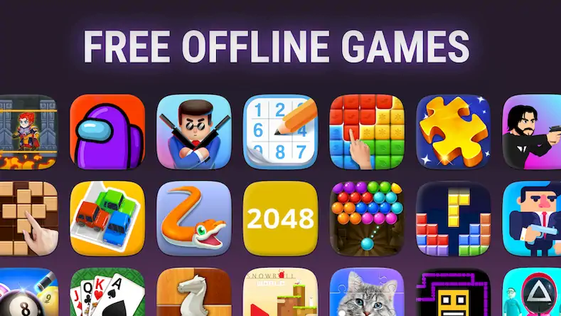 Скачать Offline Games - Fun - No WiFi [Взлом на монеты и МОД Меню] версия 2.1.7 на Андроид