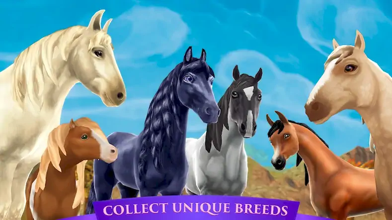 Скачать Horse Riding Tales - Wild Pony [Взлом на монеты и МОД Меню] версия 0.9.9 на Андроид