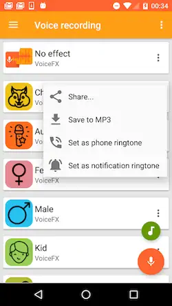 Скачать VoiceFX - Voice Changer with v [Взлом Много монет и МОД Меню] версия 2.3.2 на Андроид