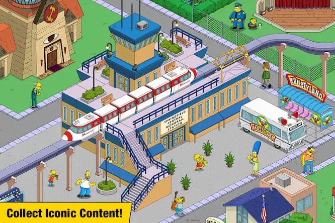 Скачать The Simpsons™: Tapped Out [Взлом Много денег и МОД Меню] версия 1.2.8 на Андроид