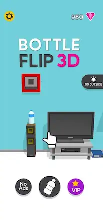 Скачать Bottle Flip 3D [Взлом на деньги и МОД Меню] версия 1.4.4 на Андроид