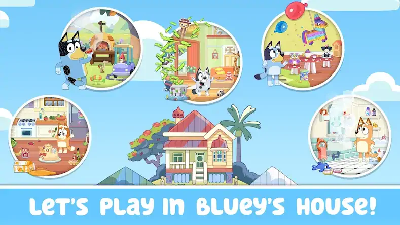 Скачать Bluey: Let's Play! [Взлом на монеты и МОД Меню] версия 1.8.4 на Андроид